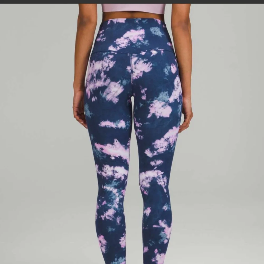 SOLD! Lululemon Align High-Rise Pant 25" Circulate Tie Dye Mineral Blue Multi - Picture 3 of 4